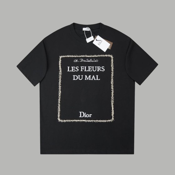 Dior "LES FLEURS DU MAL" Embroidered T-Shirt